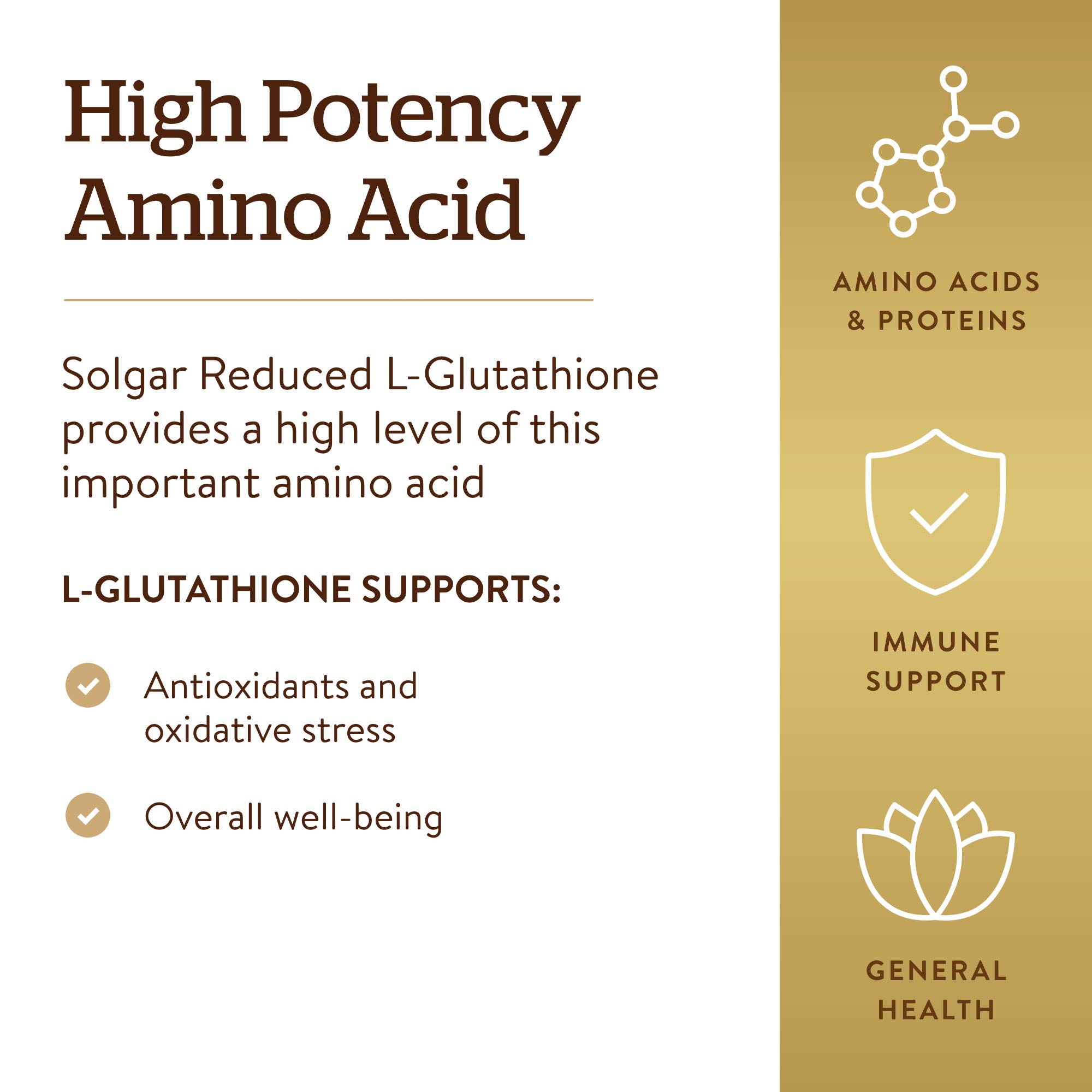 Foto 4 | Suplemento Solgar De L-glutatión Reducido 250 Mg 60 Cápsulas - Venta Internacional.
