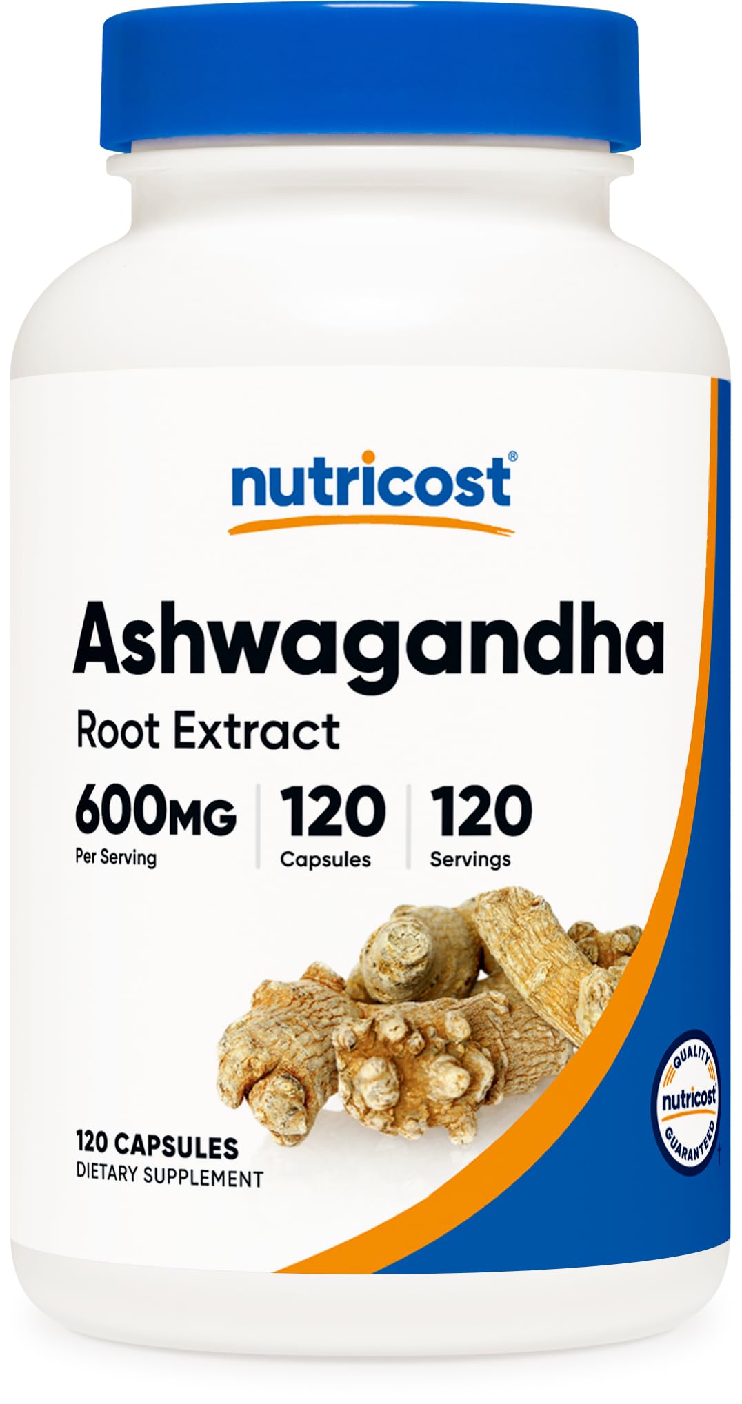 Foto 2 pulgar | Suplemento Nutricost Ashwagandha Herbal 600 Mg 120 Cápsulas - Venta Internacional.