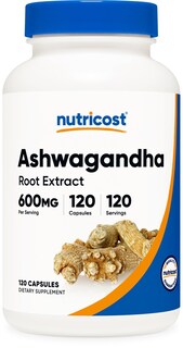 Foto 1 | Suplemento Nutricost Ashwagandha Herbal 600 Mg 120 Cápsulas - Venta Internacional.