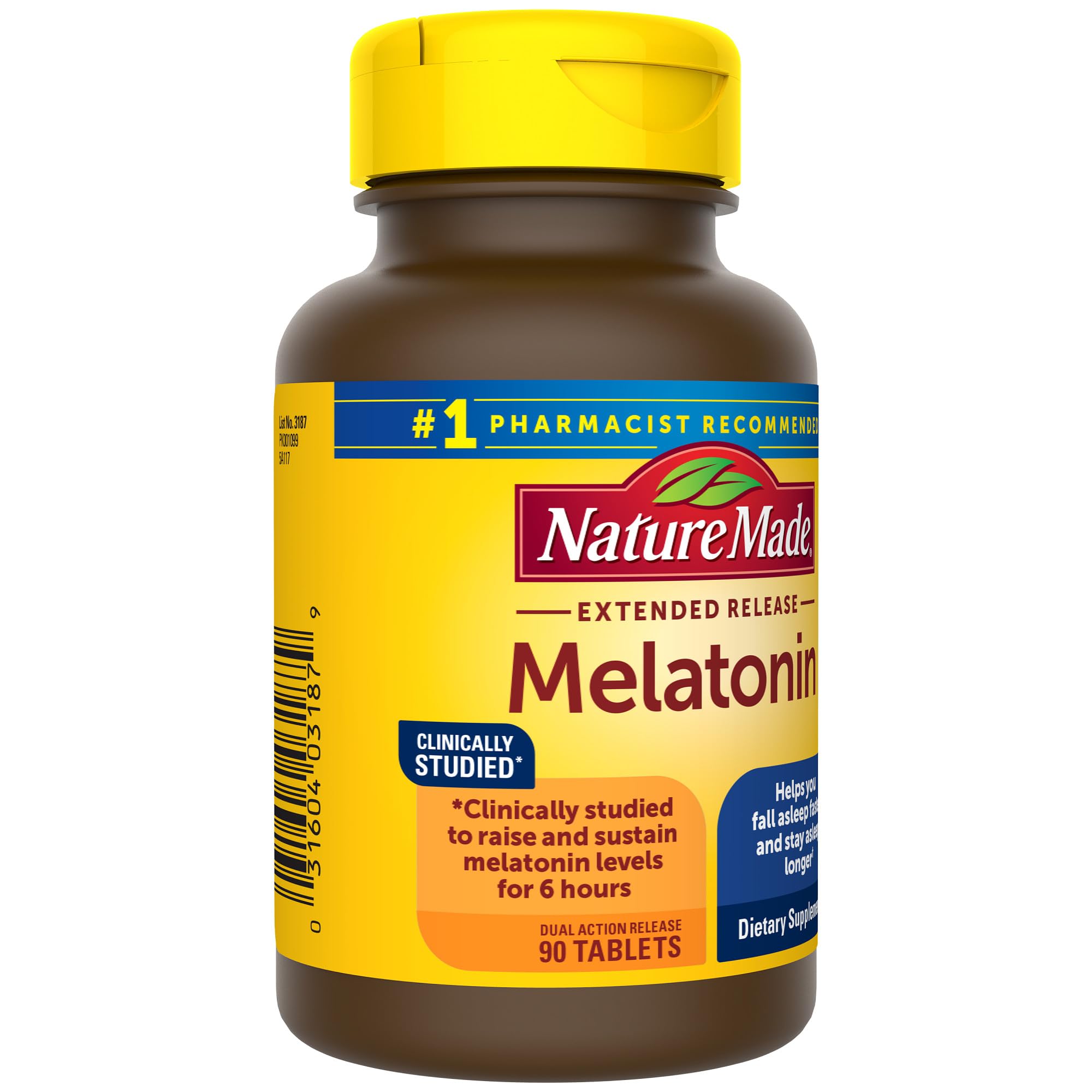 Foto 7 | Melatonina Sleep Nature Made 90 Tabletas-Venta Internacional