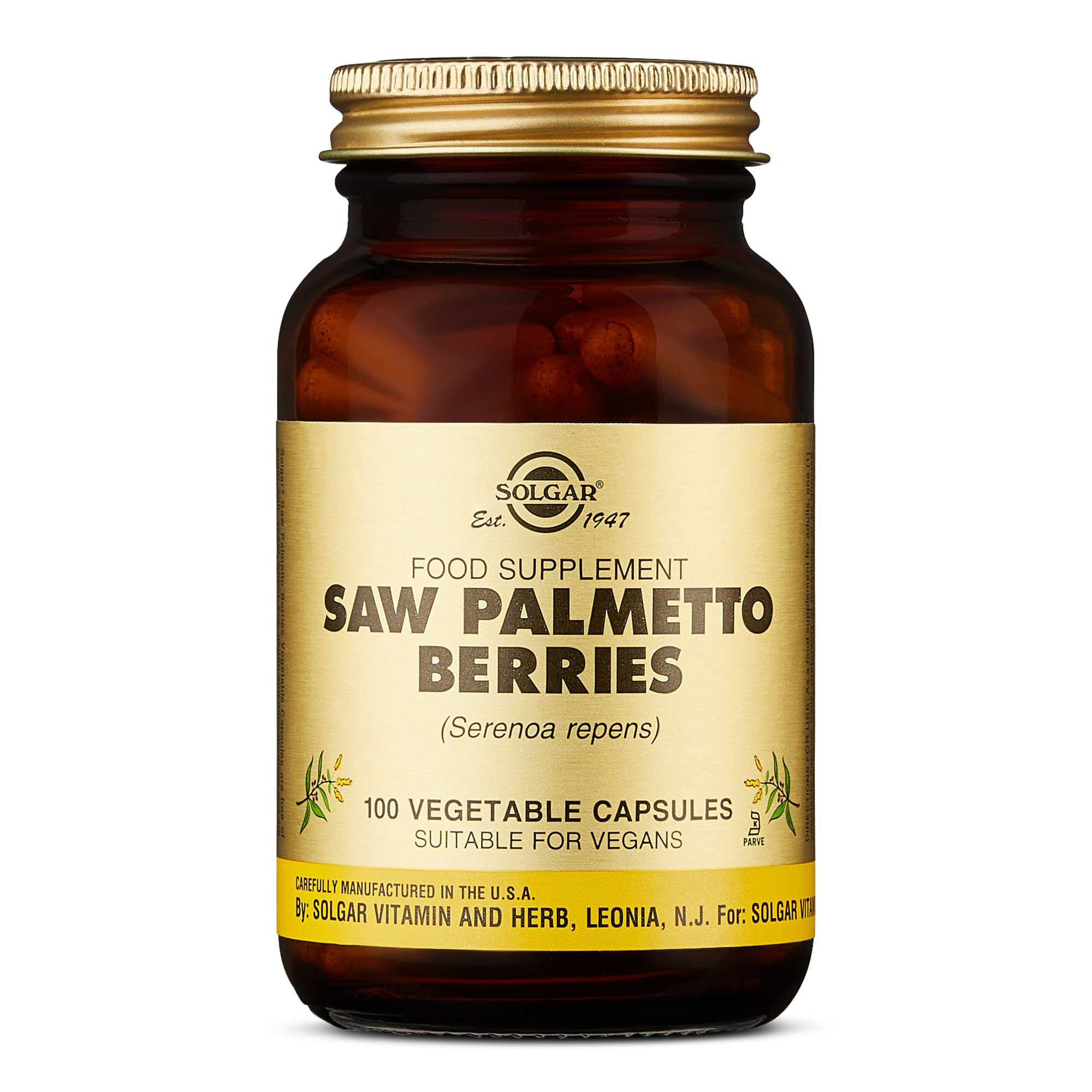Foto 1 | Suplemento Solgar Saw Palmetto Berries 100 Cápsulas Vegetales - Venta Internacional.