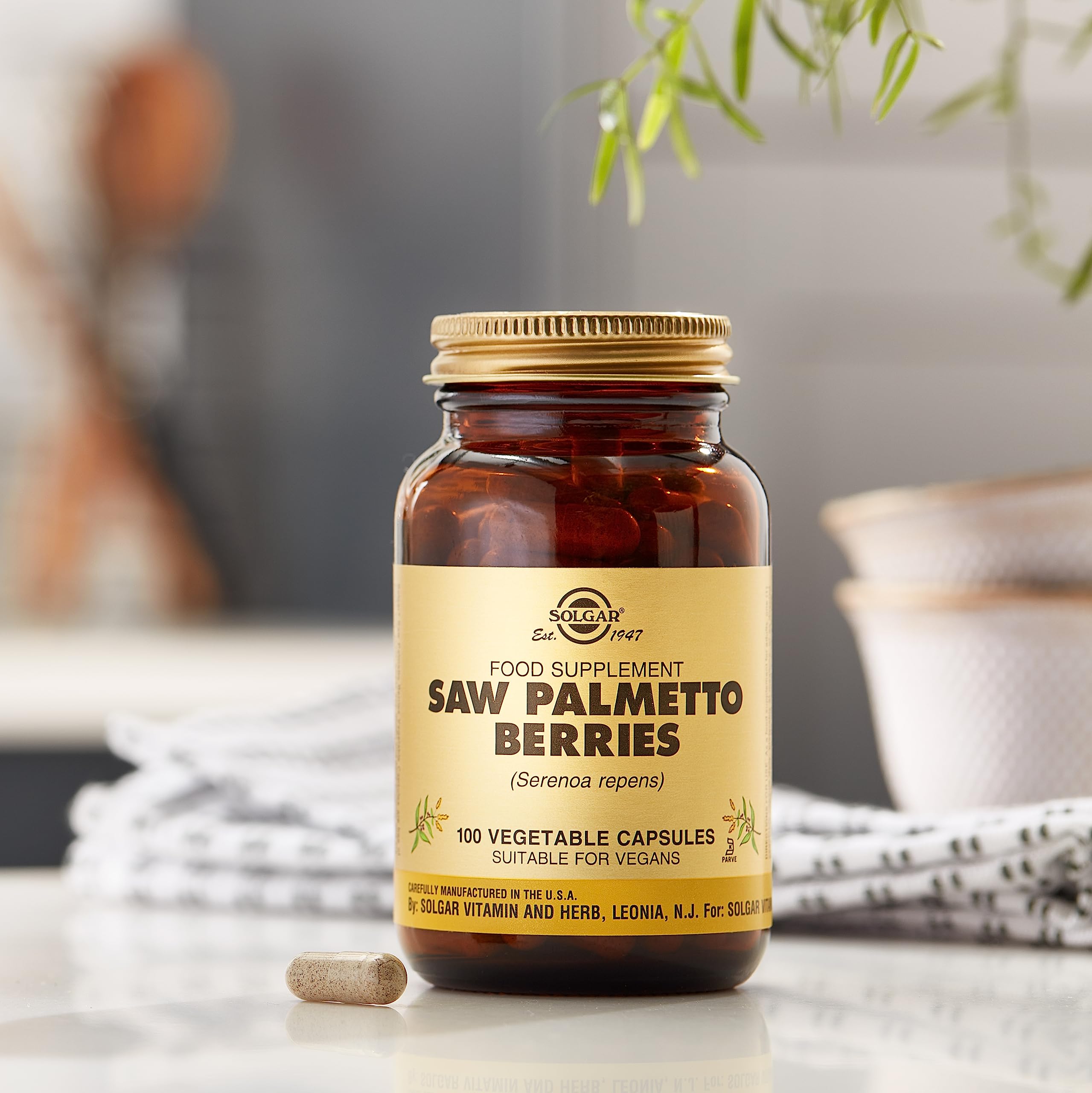 Foto 3 | Suplemento Solgar Saw Palmetto Berries 100 Cápsulas Vegetales - Venta Internacional.