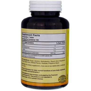 Foto 7 | Suplemento Nature's Blend Calcium Masticable 500 Mg 100 Tabletas - Venta Internacional.