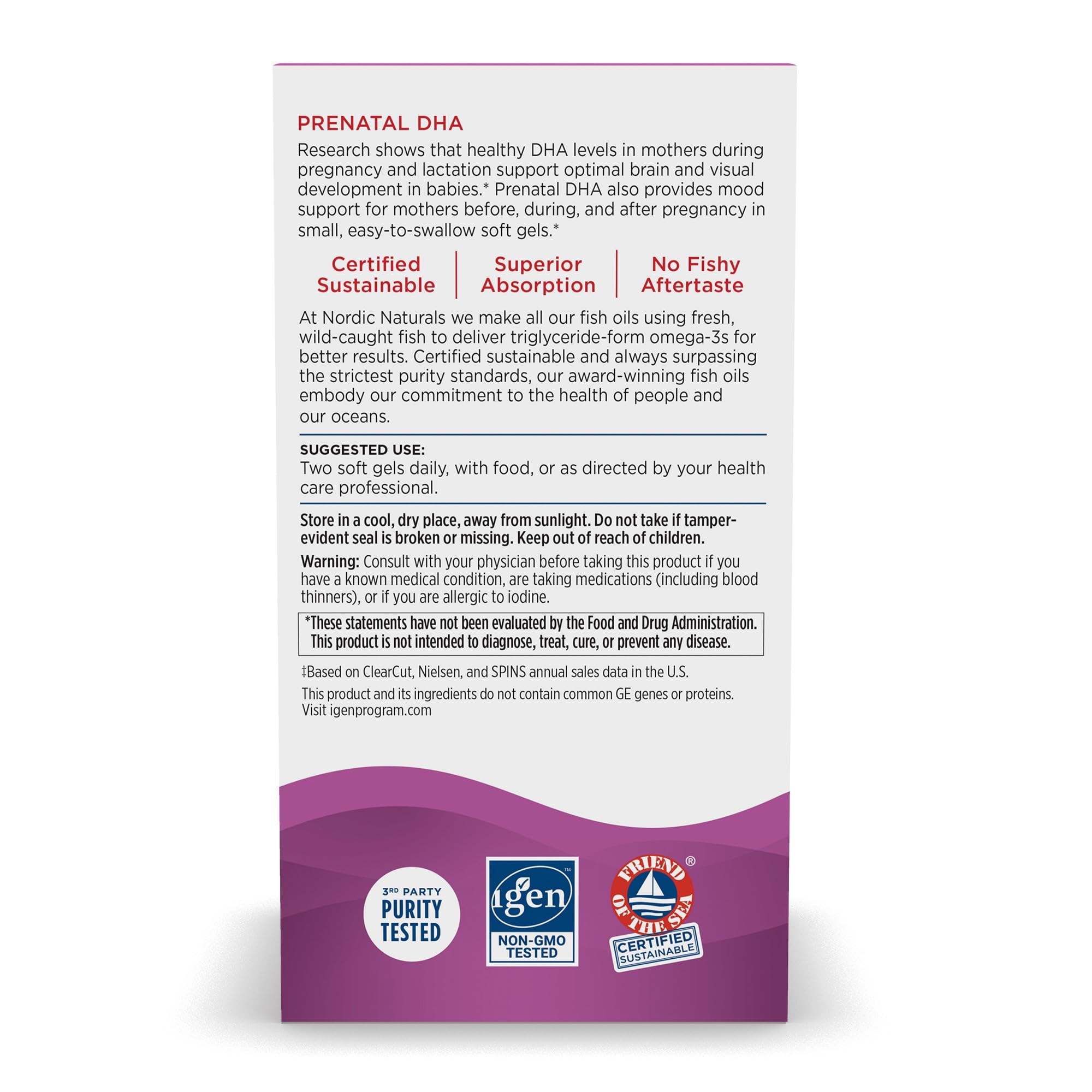 Foto 4 pulgar | Suplemento Prenatal De Dha De Nordic Naturals 830 Mg De Omega-3 - Venta Internacional.