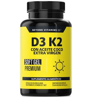 Foto 1 | Suplemento Alimenticio Beyond Vitamins Vitamina D3 Vitamina K2 Aceite De Coco Mct 180 Cápsulas