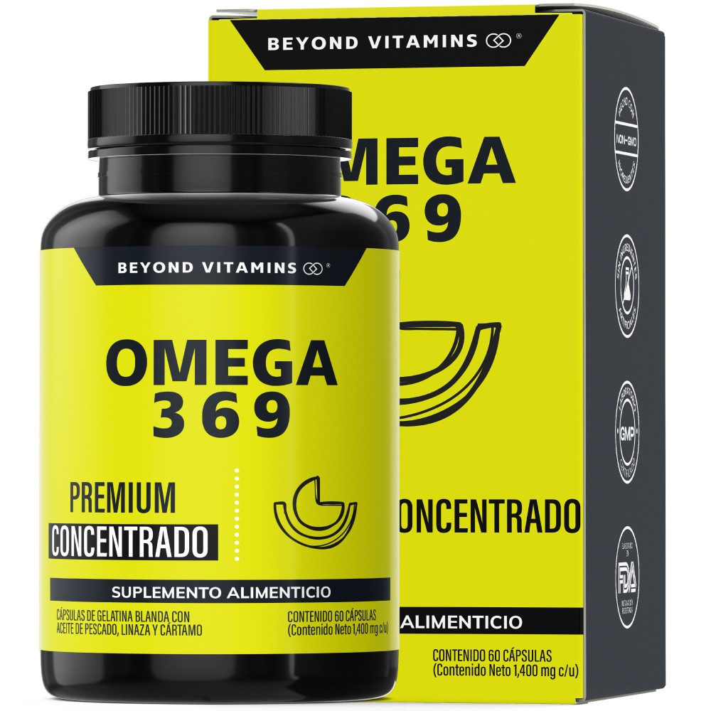 Foto 2 pulgar | Suplemento Alimenticio Beyond Vitamins Omega 3 (dha Y Epa), Omega 9 Ácido Alfa Linoléico Y Omega 6 60 Cápsulas