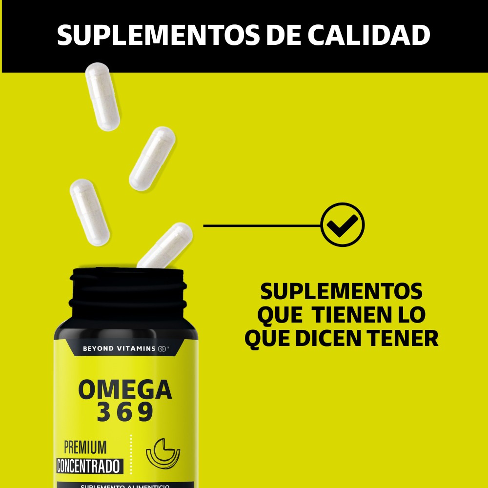 Foto 5 pulgar | Suplemento Alimenticio Beyond Vitamins Omega 3 (dha Y Epa), Omega 9 Ácido Alfa Linoléico Y Omega 6 60 Cápsulas