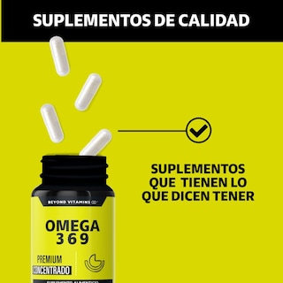 Foto 4 | Suplemento Alimenticio Beyond Vitamins Omega 3 (dha Y Epa), Omega 9 Ácido Alfa Linoléico Y Omega 6 60 Cápsulas