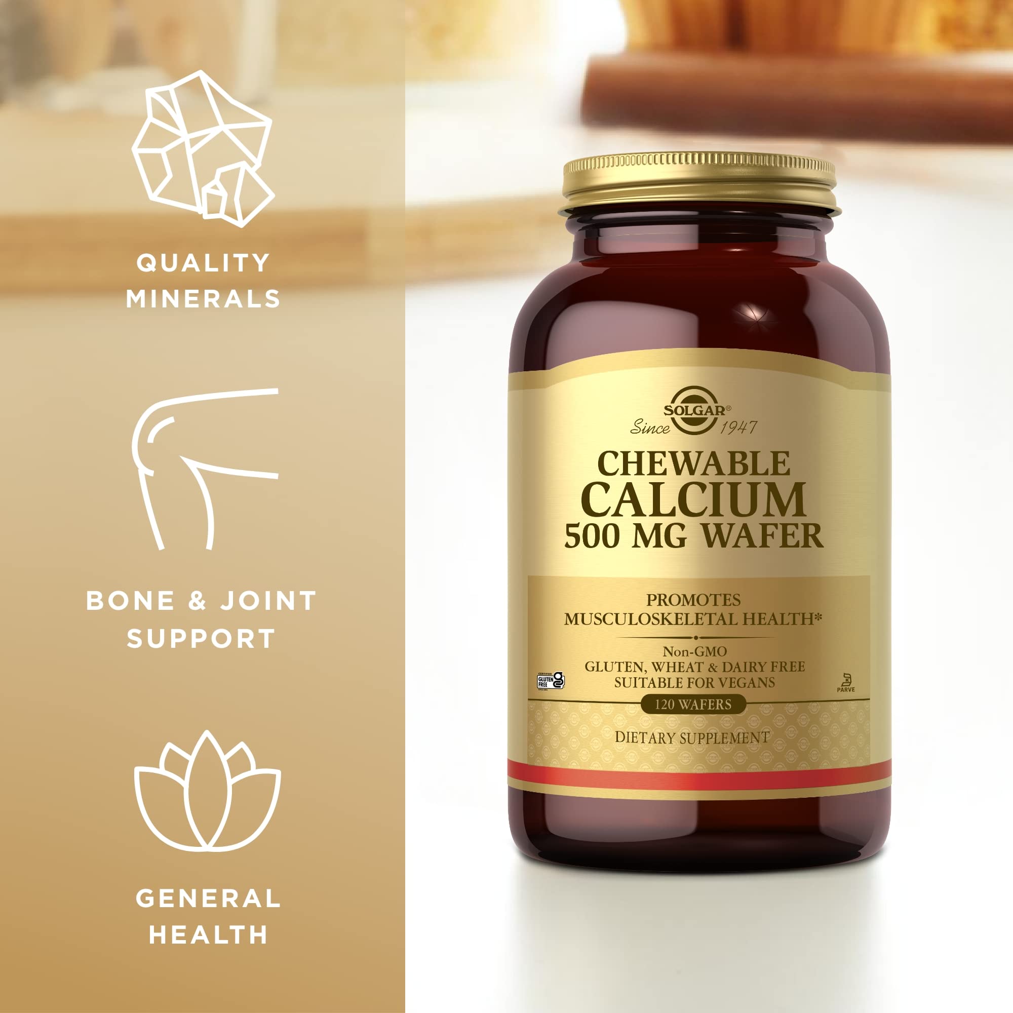 Foto 5 pulgar | Suplemento De Calcio Masticable Solgar 500 Mg 120 Obleas X3 - Venta Internacional.