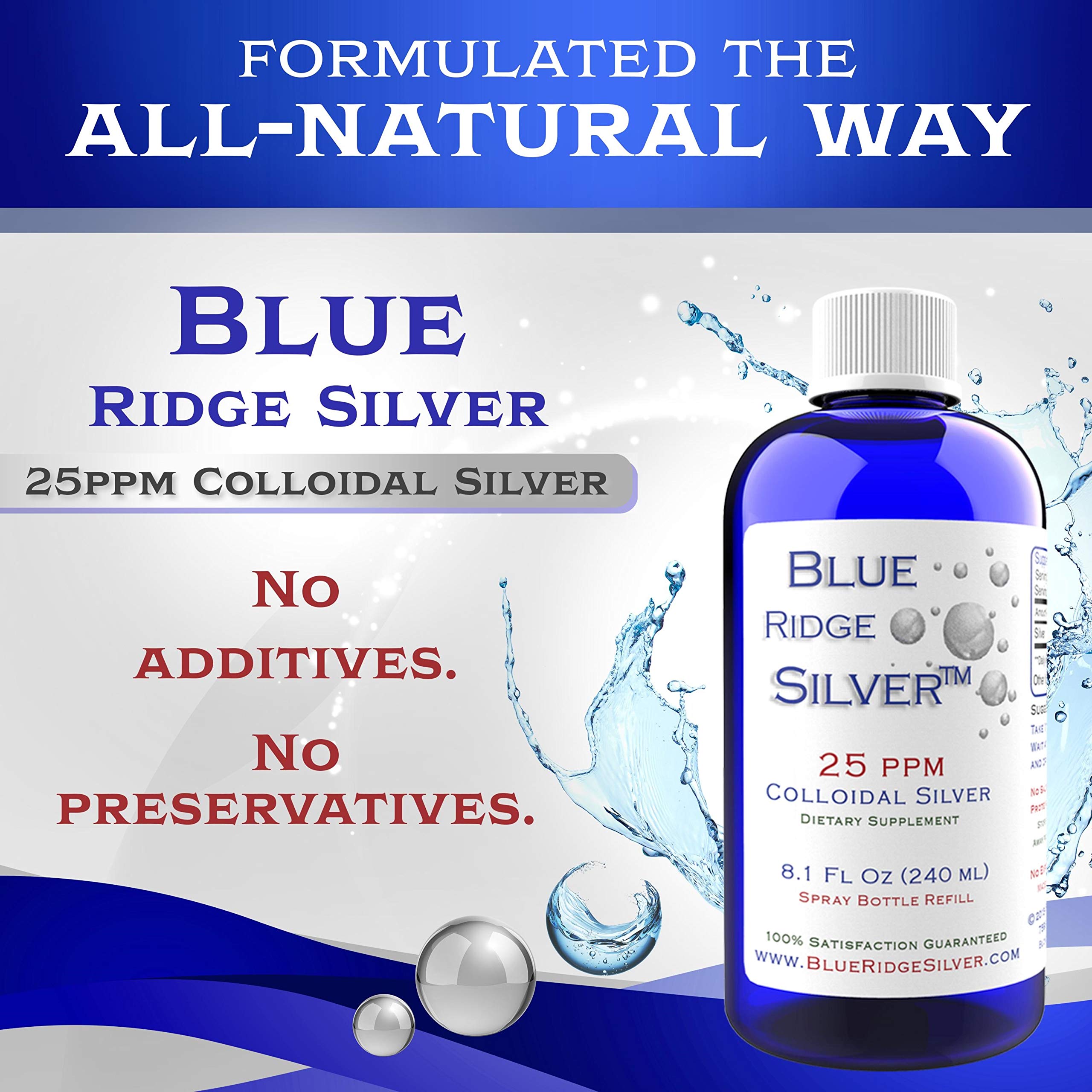 Foto 2 | Suplemento Blue Ridge Silver Coloidal 25 PPM 240 ml - Venta Internacional