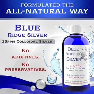 Foto 2 | Suplemento Blue Ridge Silver Coloidal 25 PPM 240 ml - Venta Internacional