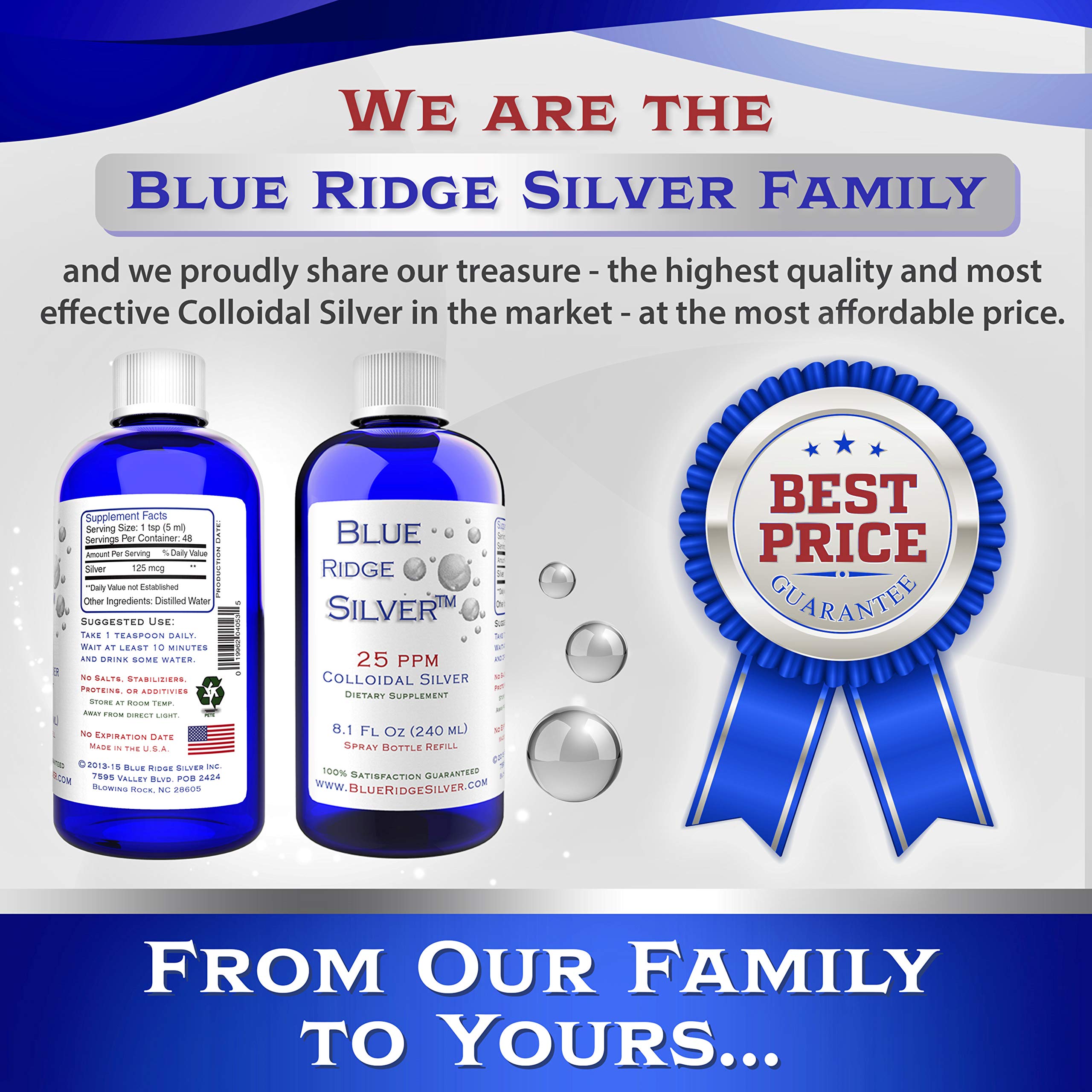 Foto 5 pulgar | Suplemento Blue Ridge Silver Coloidal 25 PPM 240 ml - Venta Internacional