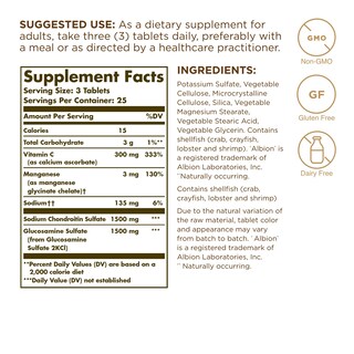 Foto 2 | Suplemento Solgar Extra Strength, Glucosamina Y Condroitina, 75 Tabletas - Venta Internacional.