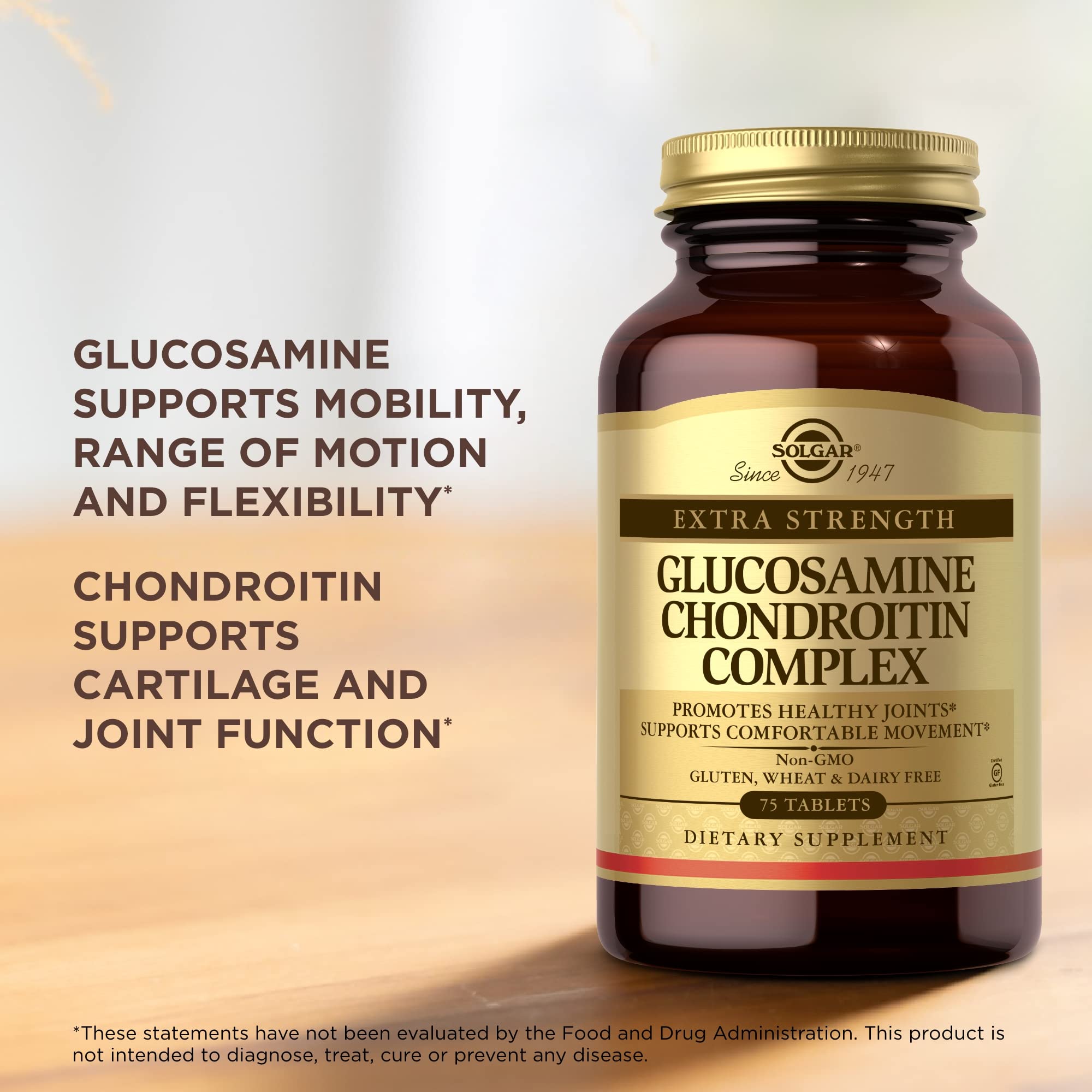 Foto 6 pulgar | Suplemento Solgar Extra Strength, Glucosamina Y Condroitina, 75 Tabletas - Venta Internacional.