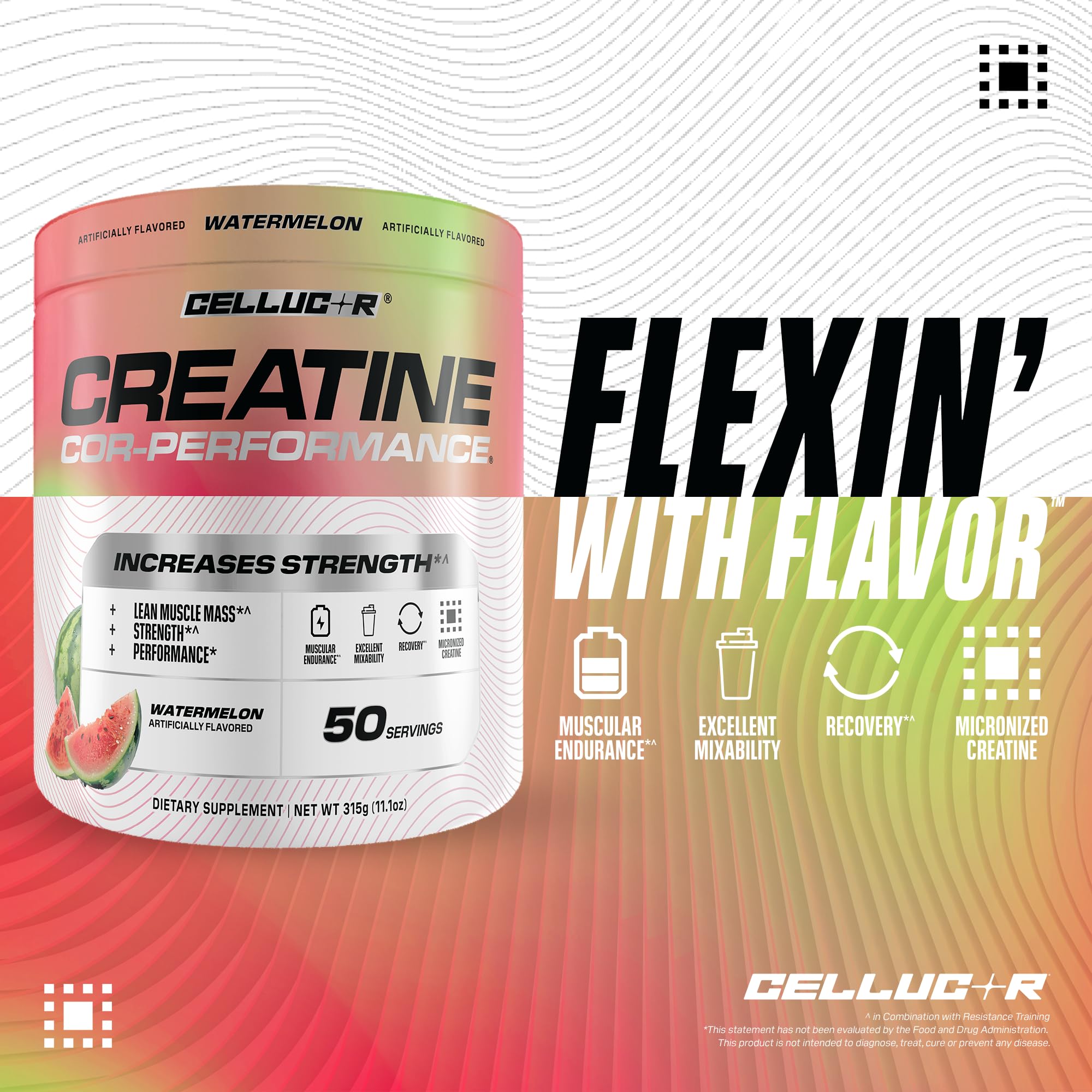 Foto 3 | Creatina En Polvo Cellucor Sabor Sandía, 250 G, 50 Porciones - Venta Internacional.