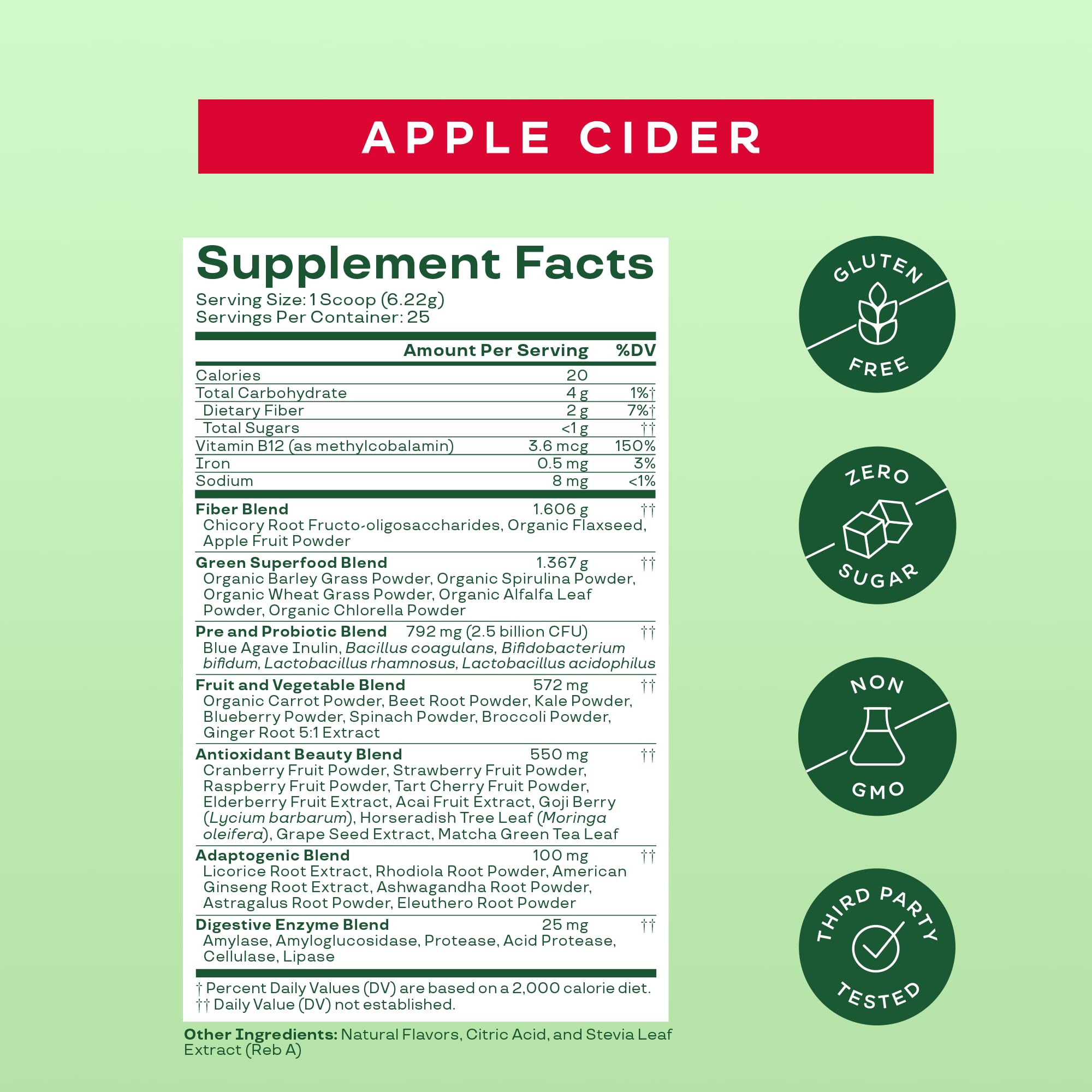 Foto 5 pulgar | Suplemento Bloom Nutrition Superfood Greens En Polvo 625 Ml - Venta Internacional.