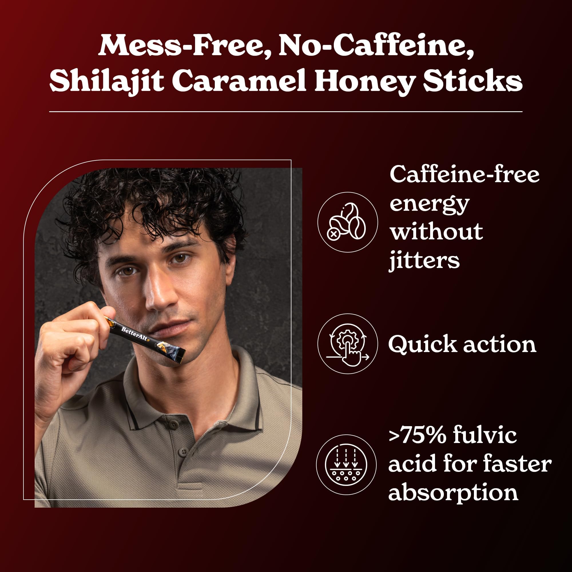 Foto 5 | Palitos De Miel Shilajit Better Alt Pure Himalayan Con Azafrán - Venta Internacional.