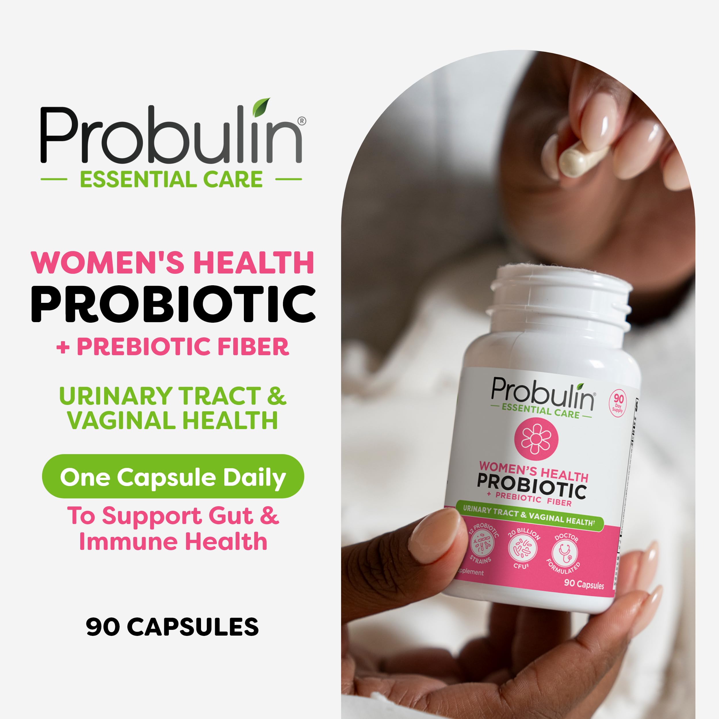 Foto 3 pulgar | Suplemento Probulin Con Probióticos Para Mujeres, 20 Mil Millones De Cfu, 90 Cápsulas - Venta Internacional.