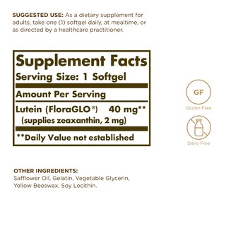 Foto 2 | Suplemento Solgar Luteína 40 Mg 30 Cápsulas Blandas (paquete De 3) - Venta Internacional.