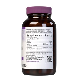 Foto 2 | Suplemento Bluebonnet Calcium Magnesium 1:1 180 Cápsulas - Venta Internacional.
