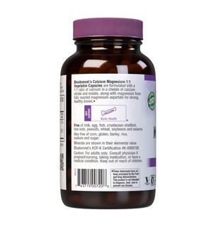 Foto 3 | Suplemento Bluebonnet Calcium Magnesium 1:1 180 Cápsulas - Venta Internacional.