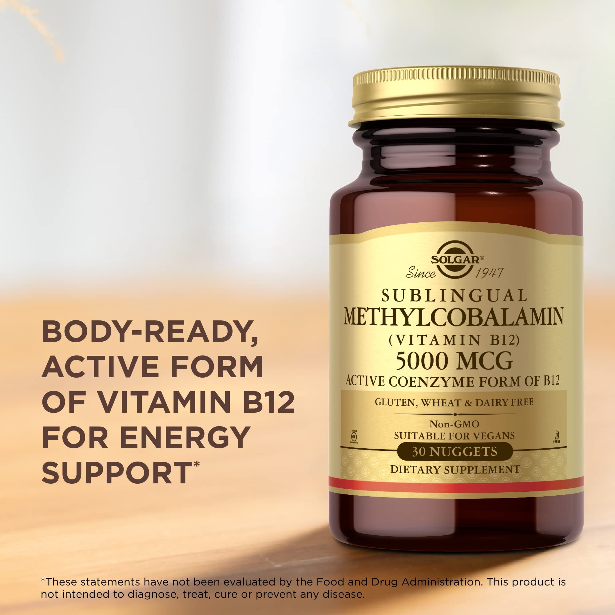 Foto 5 | Suplemento Solgar De Metilcobalamina (vitamina B12) 5000 Mcg 30 Pepitas - Venta Internacional.