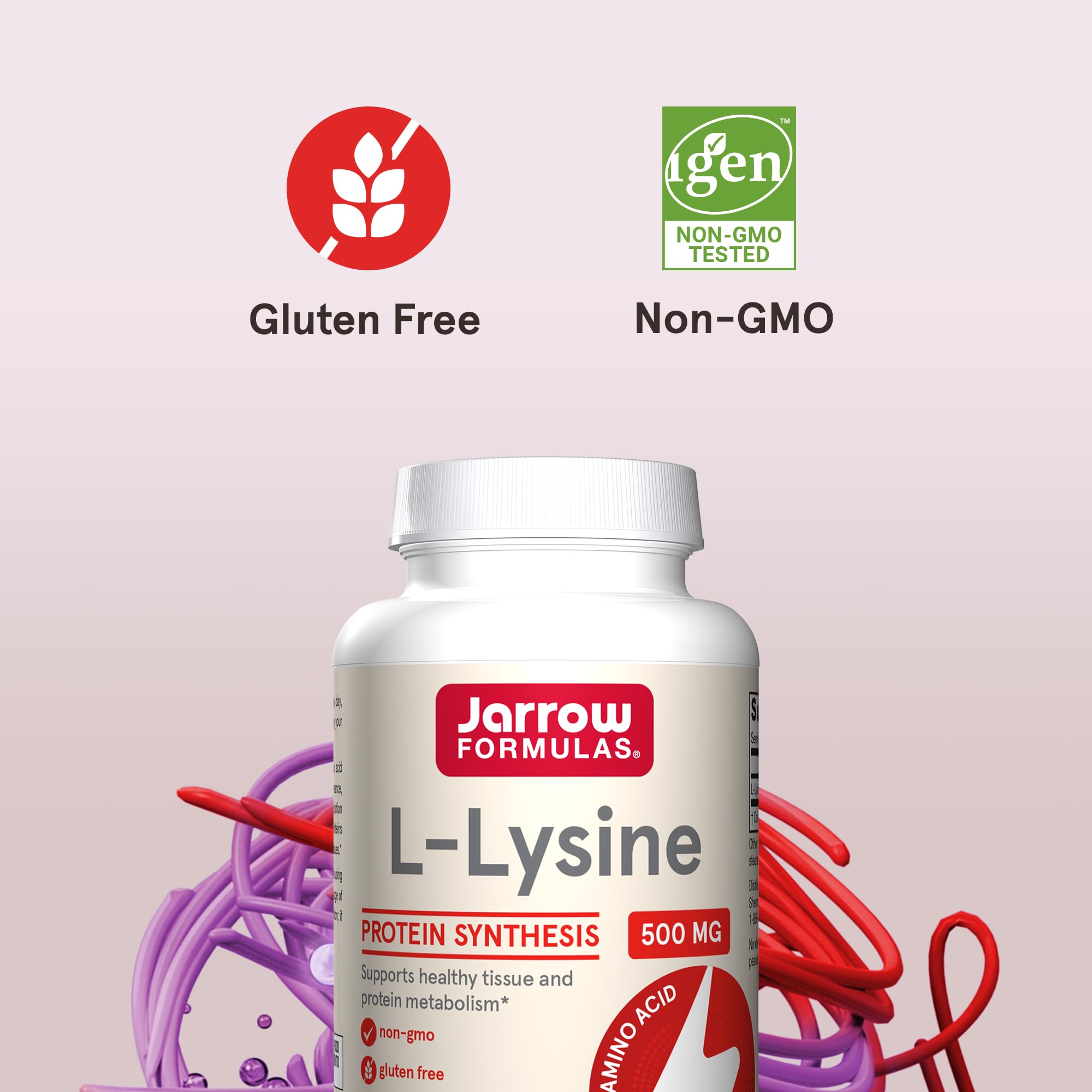 Foto 6 pulgar | Suplemento Jarrow Formulas L-lisina 500 Mg 100 Cápsulas - Venta Internacional.