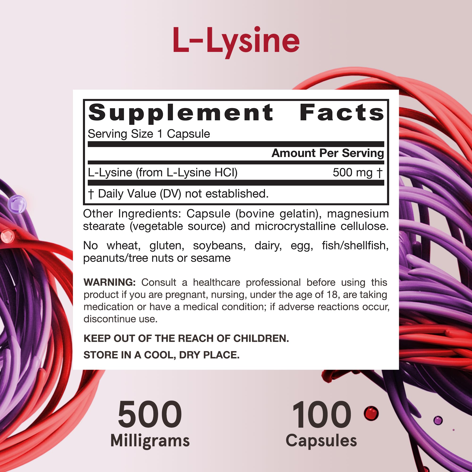 Foto 6 | Suplemento Jarrow Formulas L-lisina 500 Mg 100 Cápsulas - Venta Internacional.