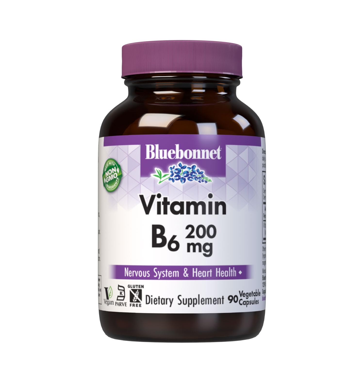 Foto 2 pulgar | Suplemento Bluebonnet Nutrition De Vitamina B6 200 Mg 90 Cápsulas - Venta Internacional.