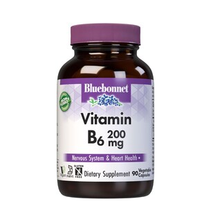 Foto 1 | Suplemento Bluebonnet Nutrition De Vitamina B6 200 Mg 90 Cápsulas - Venta Internacional.