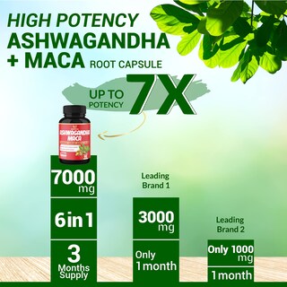 Foto 4 | Suplemento Bmvinvol Ashwagandha Y Raíz De Maca 90 Cápsulas Veganas - Venta Internacional.