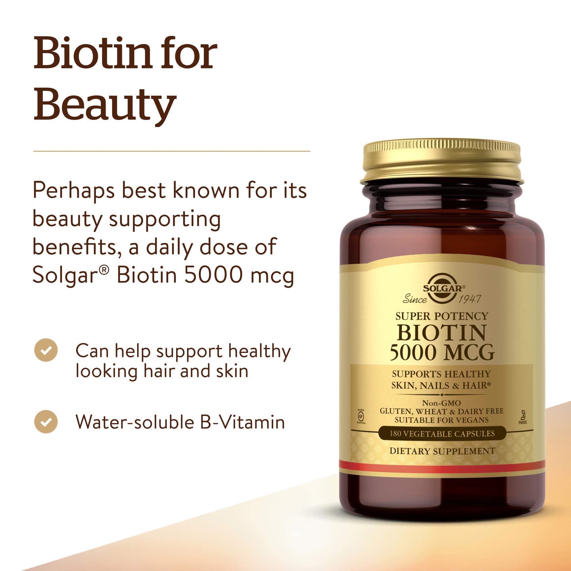Foto 4 pulgar | El Suplemento Solgar Biotina De 5000 Mcg Apoya La Salud De La Piel (180 Unidades) - Venta Internacional.