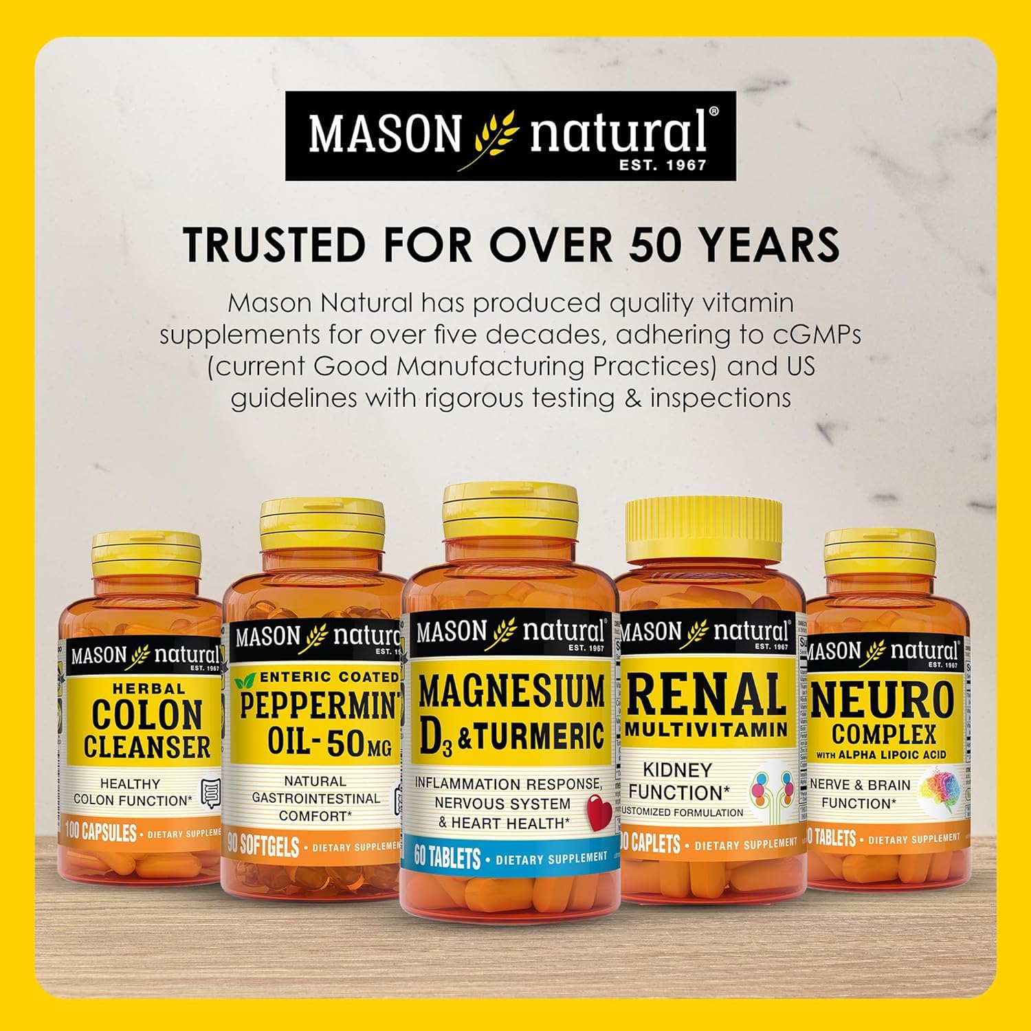 Foto 7 | Suplemento Mason Natural, Glucosamina Y Condroitina 1500/1200, 60 Cápsulas - Venta Internacional.