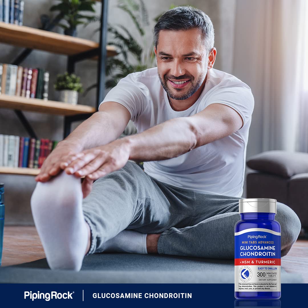 Foto 7 pulgar | Suplemento Piping Rock, Glucosamina, Condroitina, Msm, 300 Tabletas - Venta Internacional.