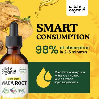 Foto 4 | Suplemento De Gotas De Raíz De Maca Silvestre Y Orgánica De 60 Ml Para Mujeres Y Hombres - Venta Internacional.