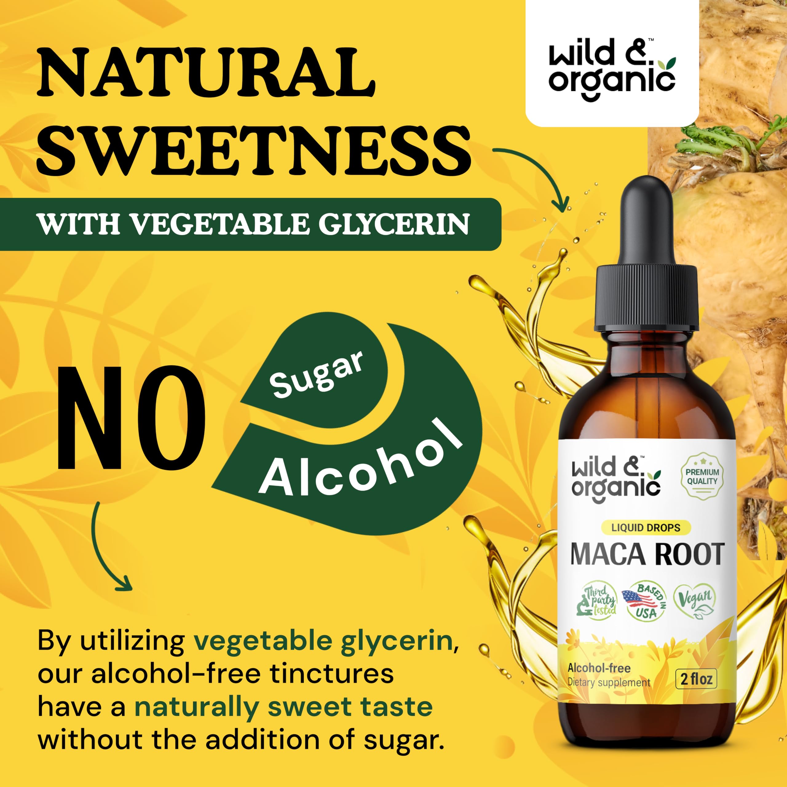 Foto 6 | Suplemento De Gotas De Raíz De Maca Silvestre Y Orgánica De 60 Ml Para Mujeres Y Hombres - Venta Internacional.