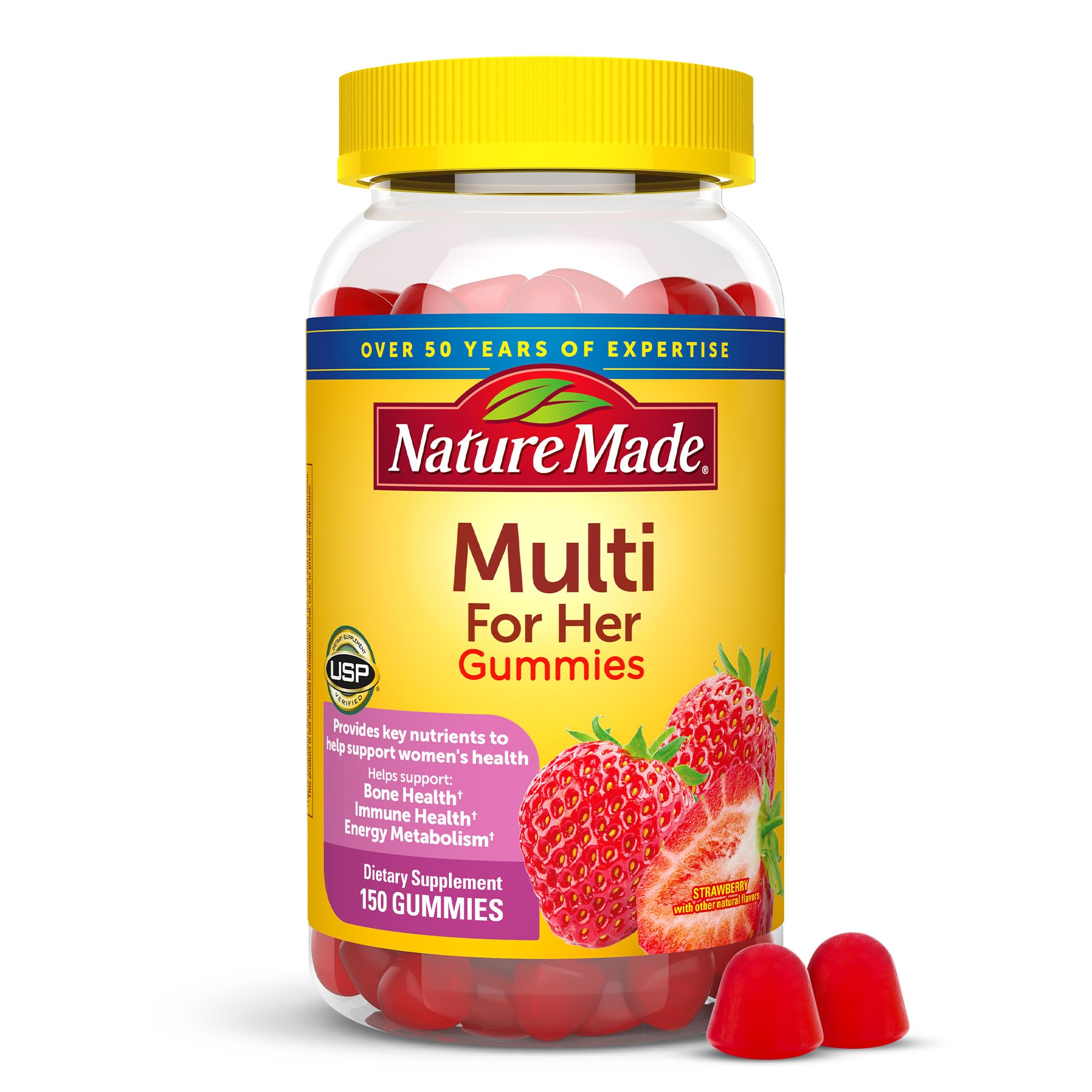 Foto 2 pulgar | Multivitamínico Nature Made For Her, 150 Gomitas, Suministro Para 75 Días - Venta Internacional.