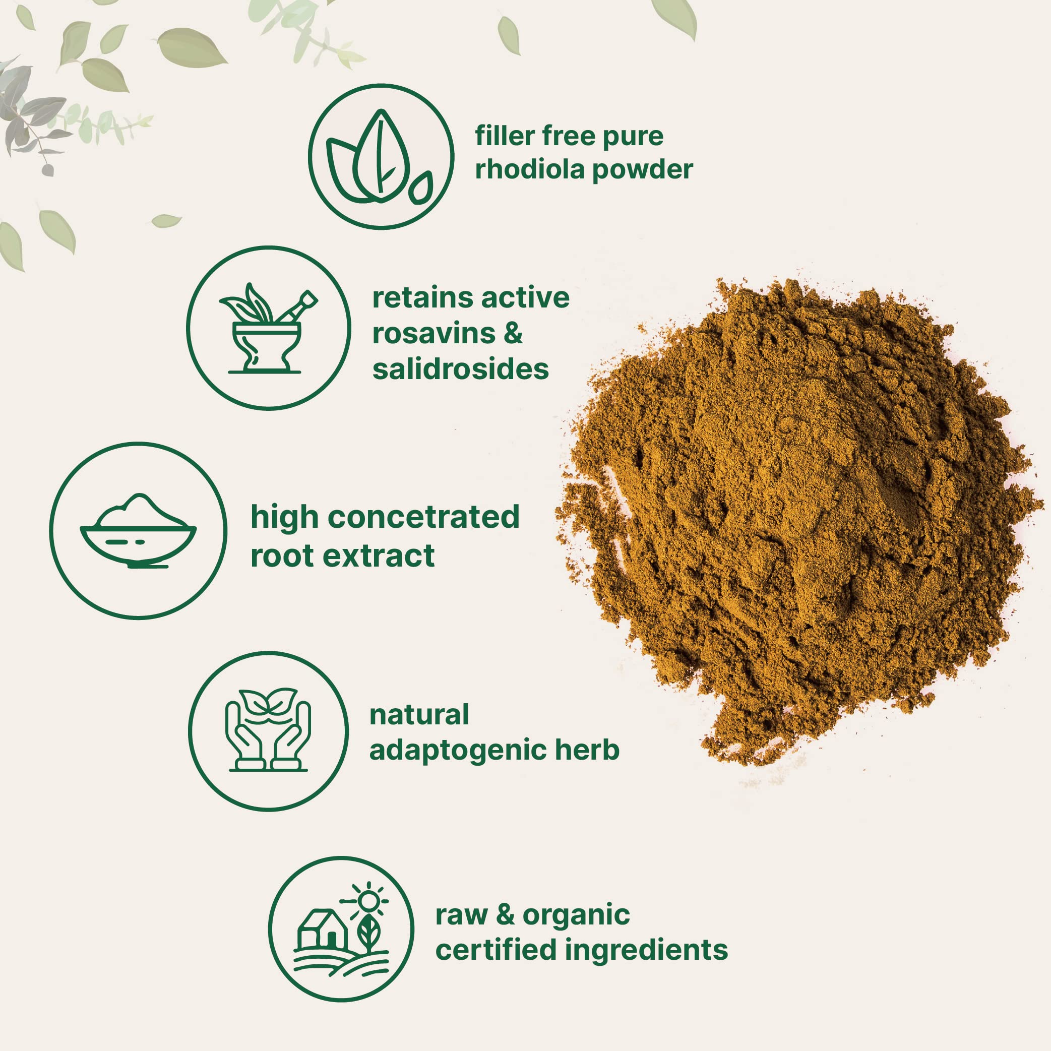 Foto 4 pulgar | Suplemento Con Microingredientes: Extracto De Raíz De Rhodiola Rosea, 50 G - Venta Internacional.