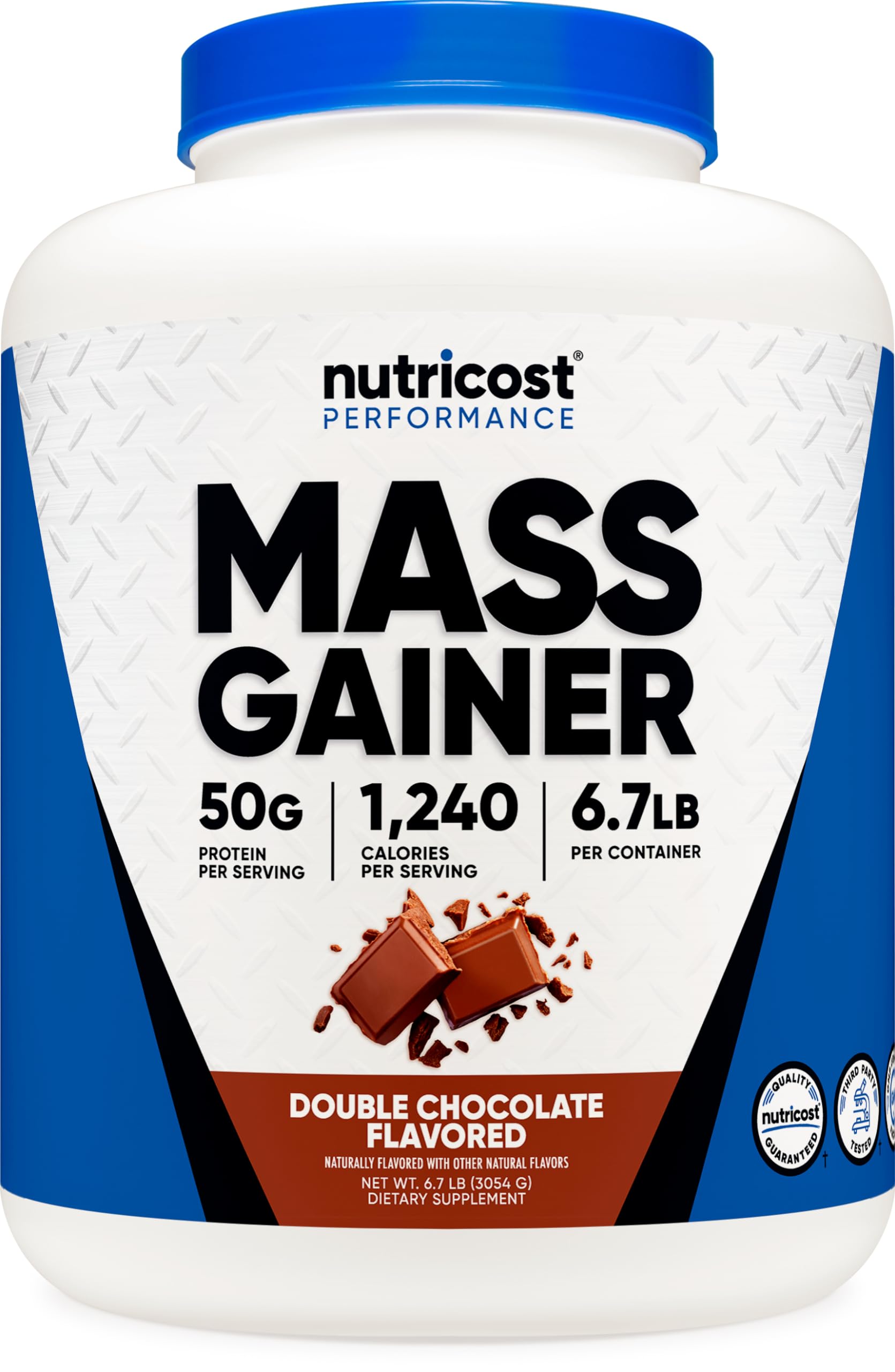 Foto 2 pulgar | Mass Gainer Nutricost, Sabor A Chocolate Doble, 3,04 Kg - Venta Internacional.