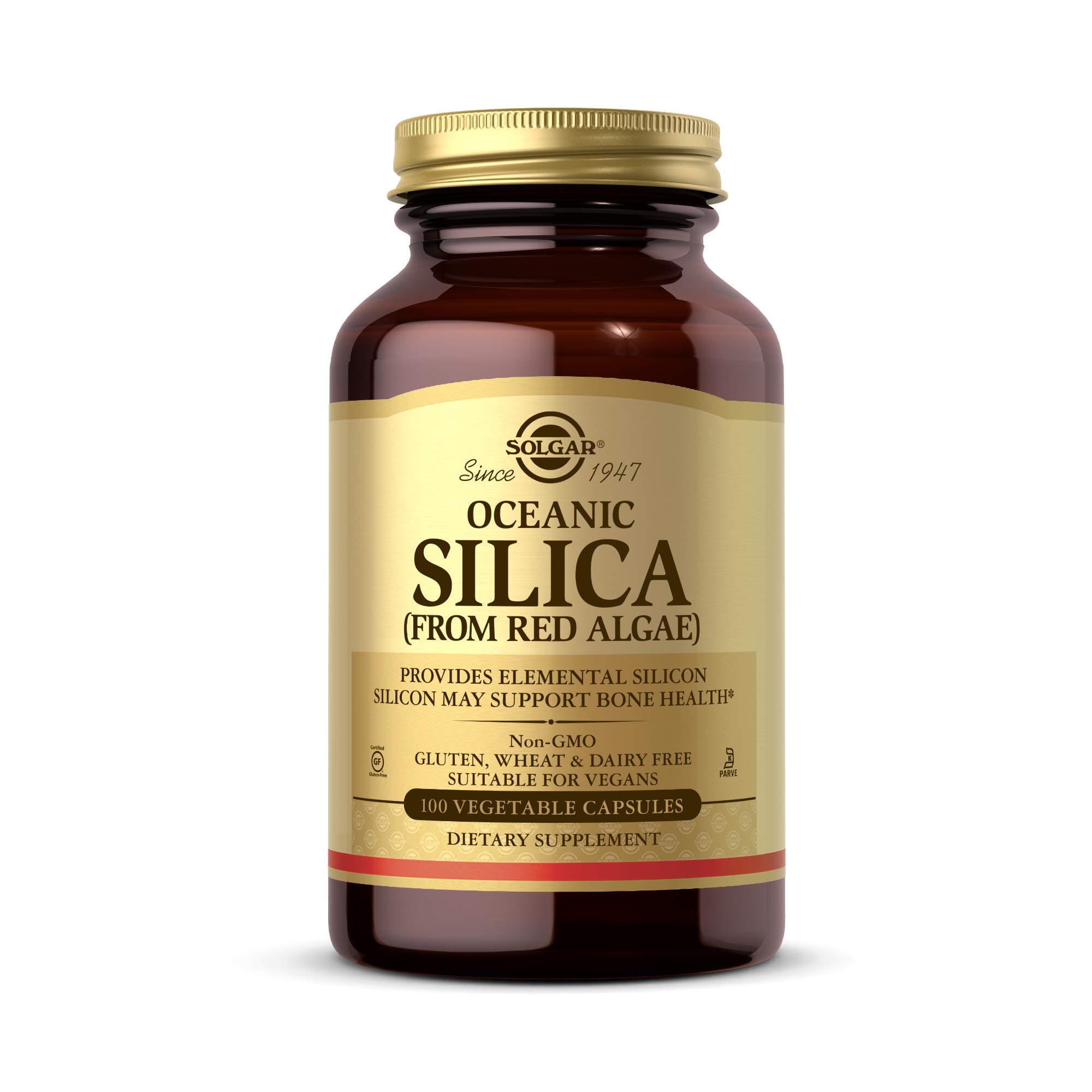 Foto 2 pulgar | Suplemento Solgar De Sílice Oceánica De Algas Rojas, 25 Mg, 100 Cápsulas - Venta Internacional.