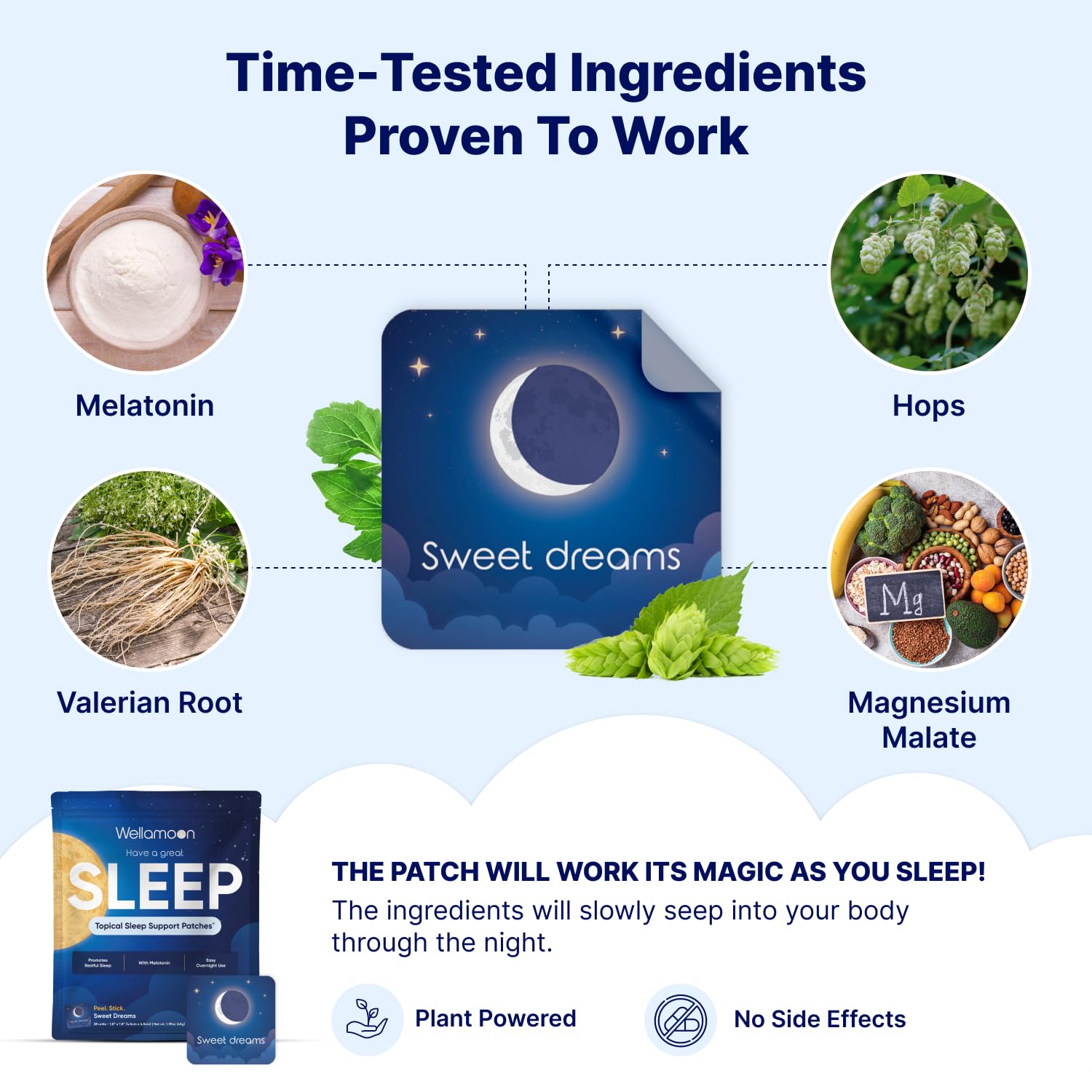 Foto 3 | Parches para Dormir Wellamoon Original Extra Strength 28 Parches - Venta Internacional
