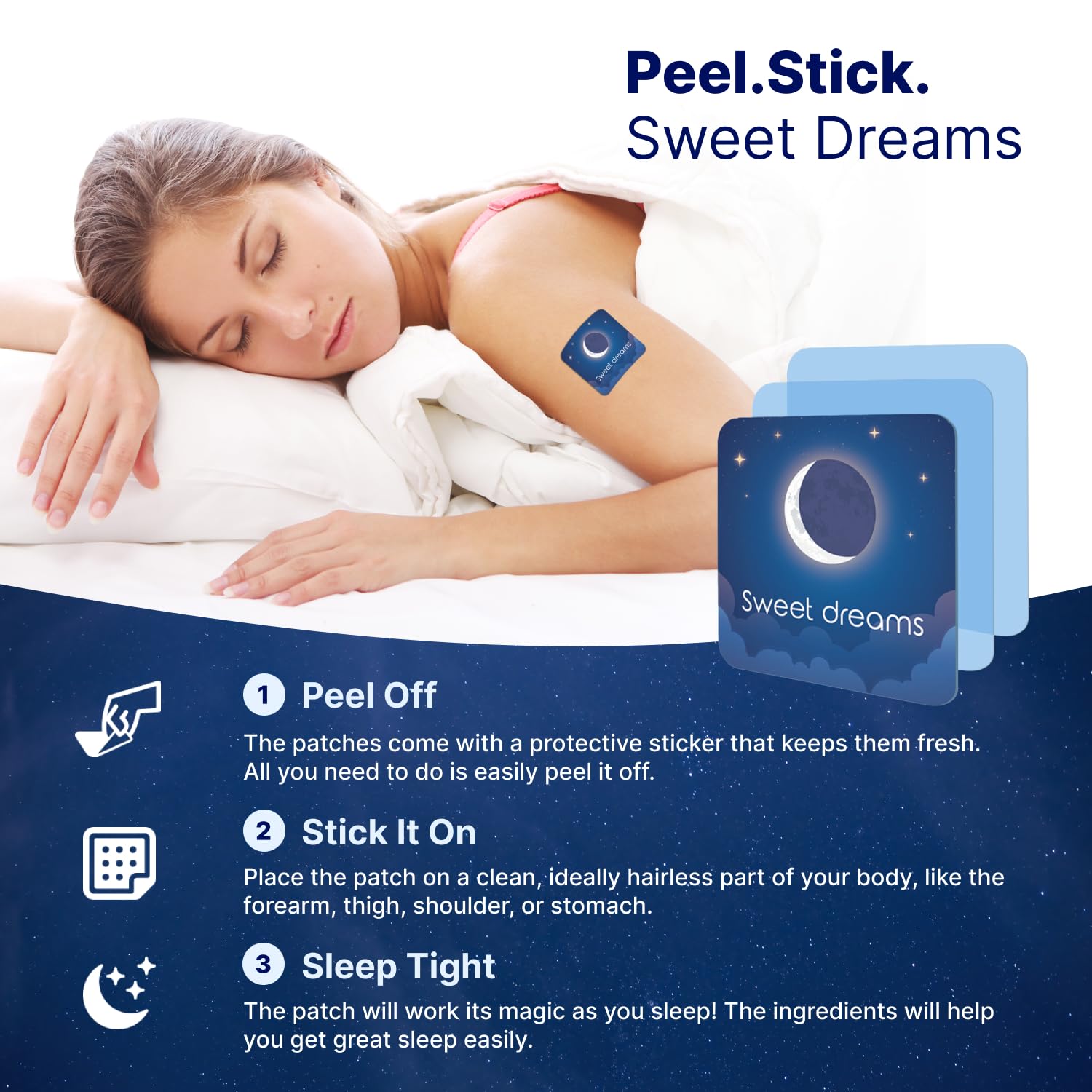 Foto 4 | Parches para Dormir Wellamoon Original Extra Strength 28 Parches - Venta Internacional