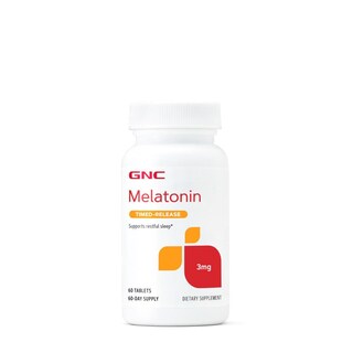 Foto 1 | Suplemento de Melatonina Gnc 3 Mg Liberación Prolongada 60 Tabletas - Venta Internacional