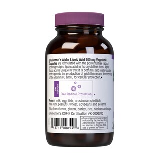 Foto 3 | Suplemento De Ácido Alfa Lipoico Bluebonnet 300 Mg 60 Cápsulas - Venta Internacional.