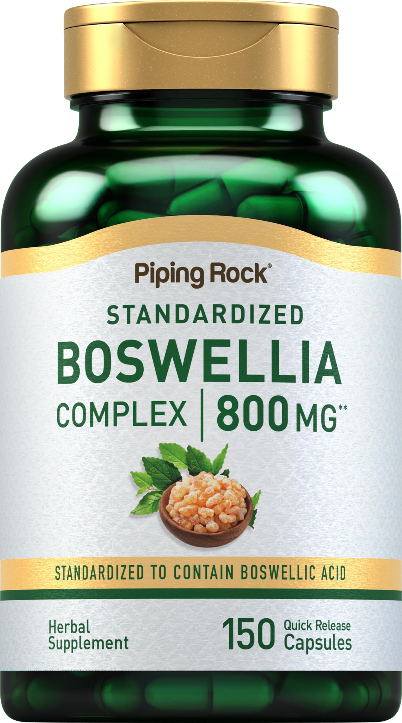 Foto 1 | Suplemento De Extracto De Boswellia Serrata De Piping Rock 800 Mg 150 Cápsulas - Venta Internacional.