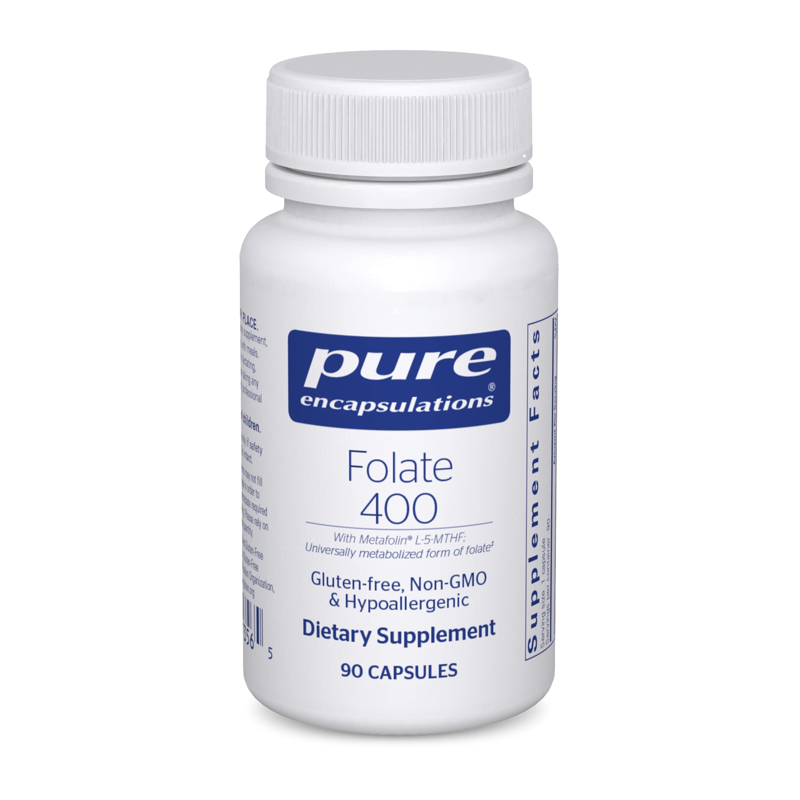 Foto 2 pulgar | Suplemento Pure Encapsulations Folate 400 Metafolin L-5-mthf - Venta Internacional.