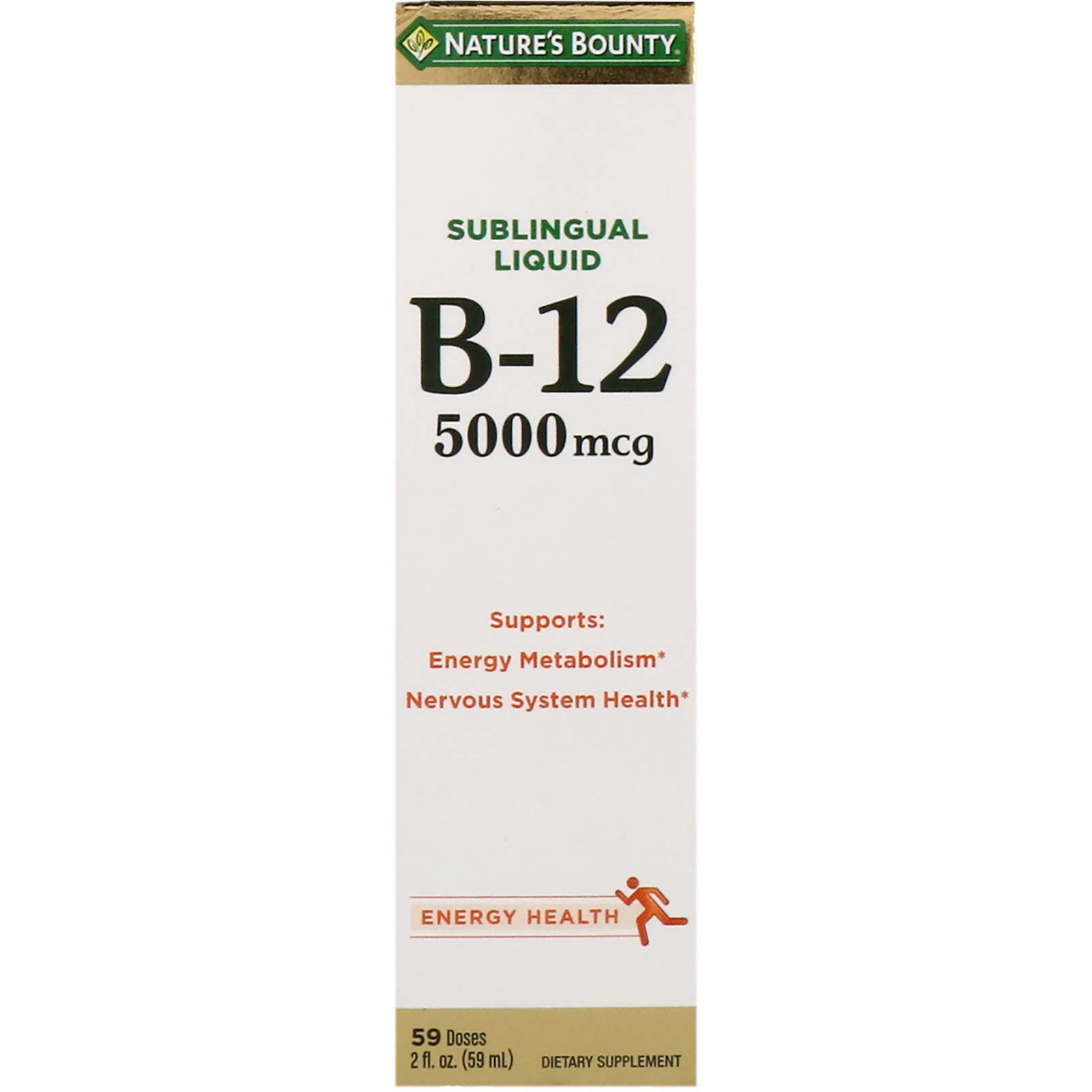 Foto 2 pulgar | Suplemento Nature's Bounty Super Strength B-12 5000 Mcg 60 Ml - Venta Internacional.