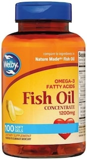 Foto 1 | Suplemento De Aceite De Pescado Welby, 1200 Mg De Ácidos Grasos Omega-3, 100 Unidades - Venta Internacional.