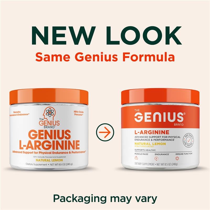 Foto 3 pulgar | Complemente El Óxido Nítrico De L-arginina Genius Brand Genius - Venta Internacional.