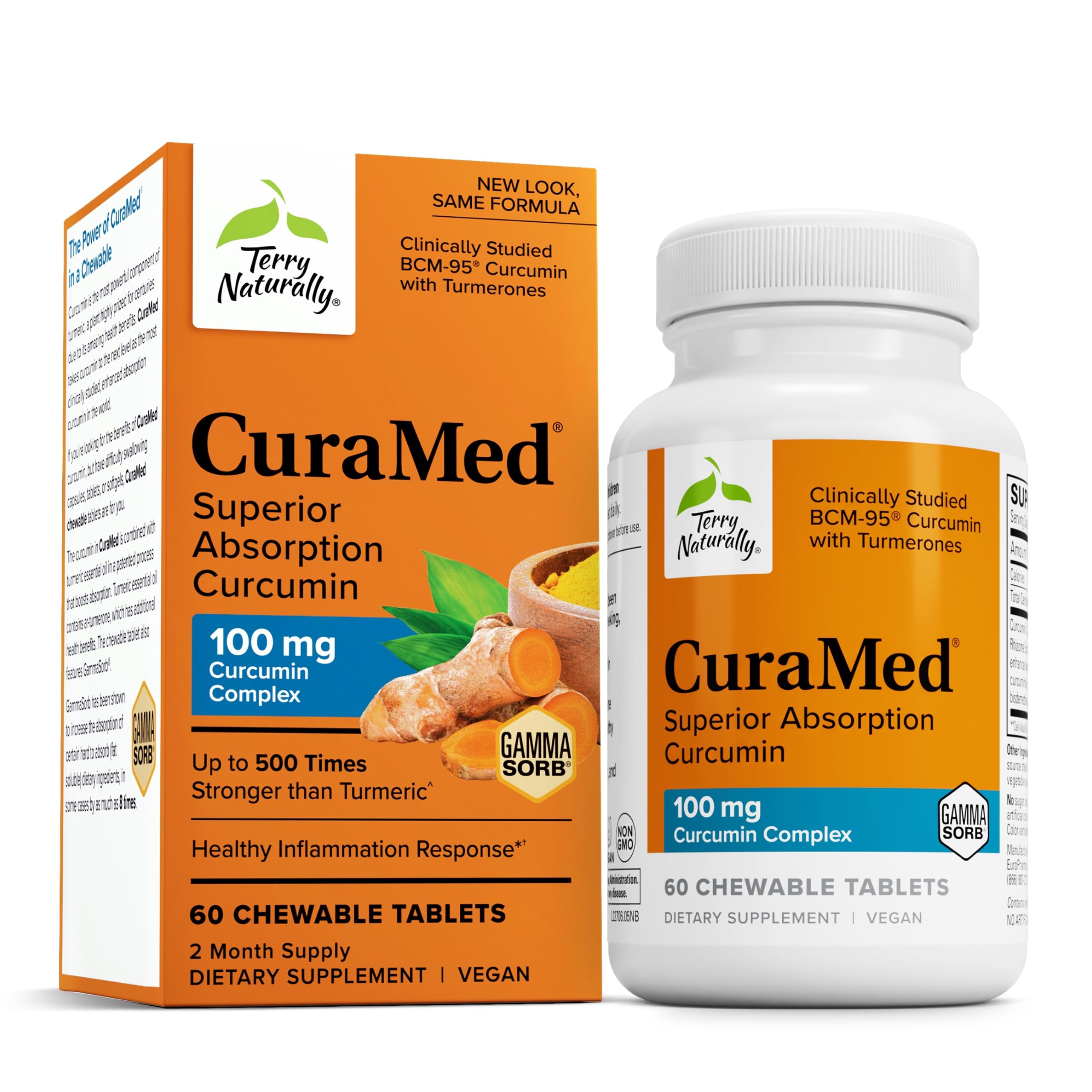 Foto 2 pulgar | Complemente El Complejo De Curcumina Terry Naturally Curamed De 100 Mg - Venta Internacional.